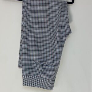 Veronica Beard Houndstooth Pants in Blue and Brown